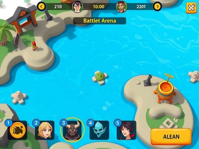 Splash Sovereign gameplay screenshot showing water battle arena